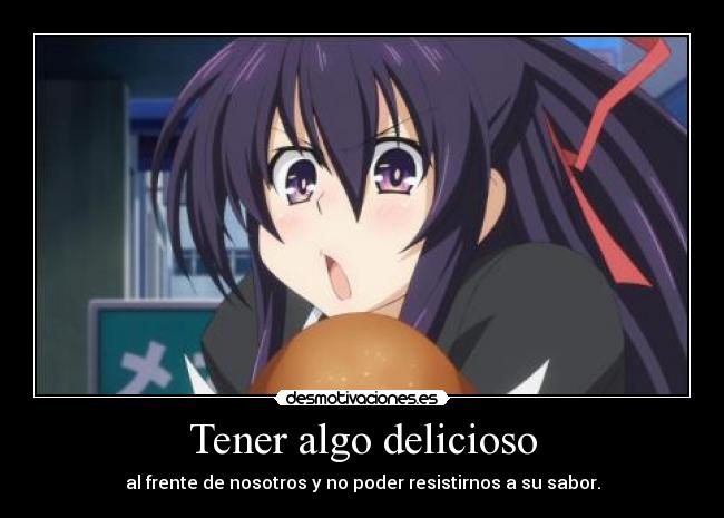 carteles anime date live tohka aficion comida que muestra shido doni desmotivaciones
