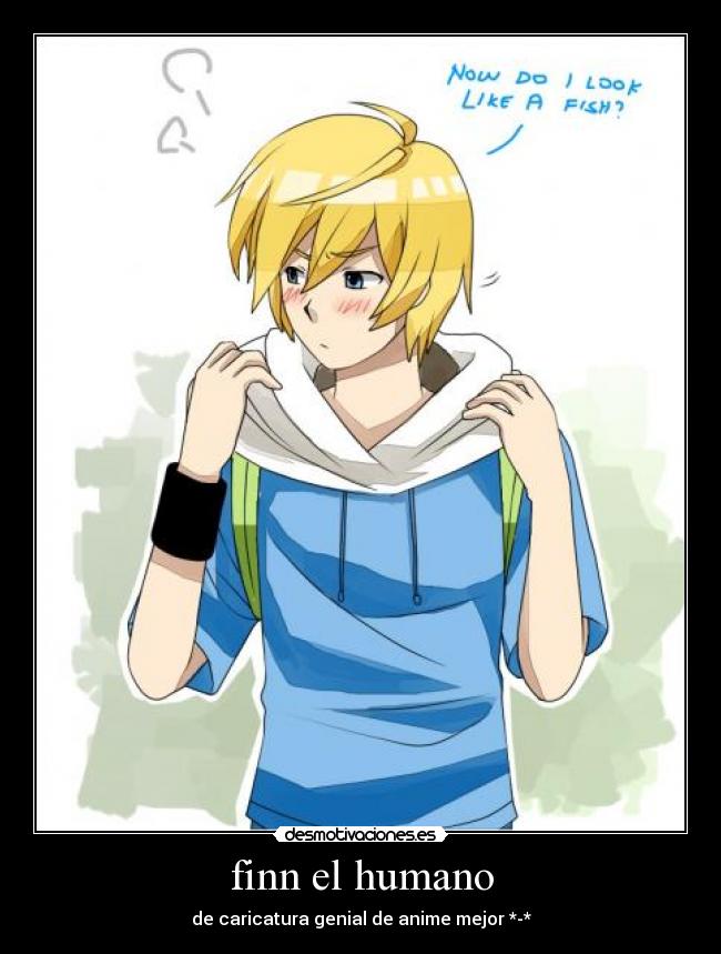 finn el humano - de caricatura genial de anime mejor *-*