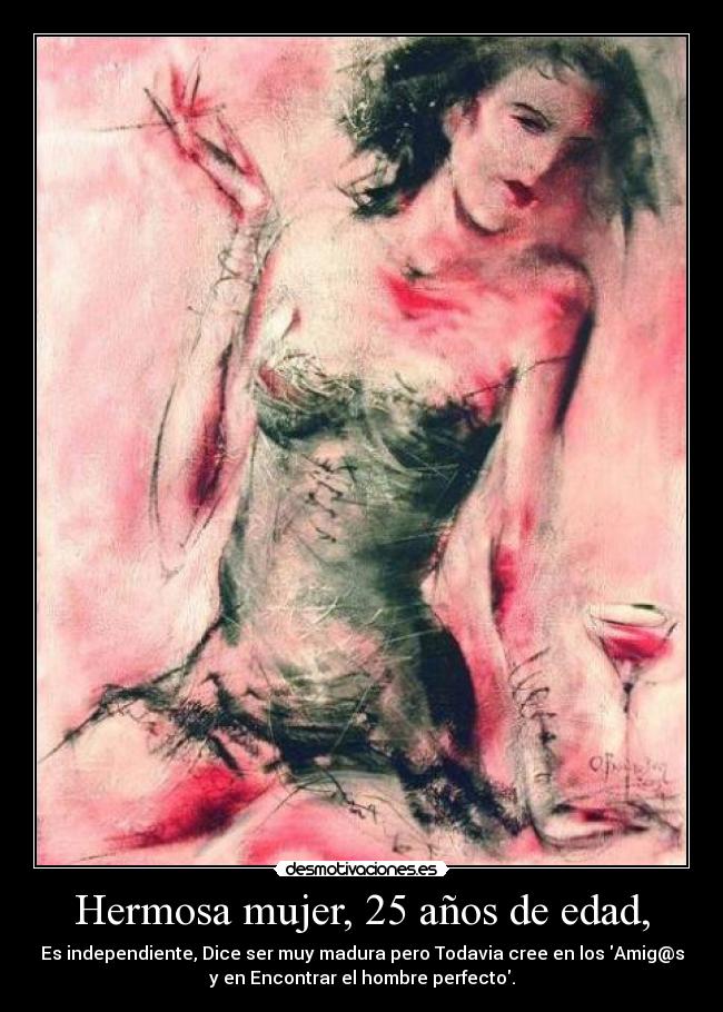 Hermosa mujer, 25 años de edad, -