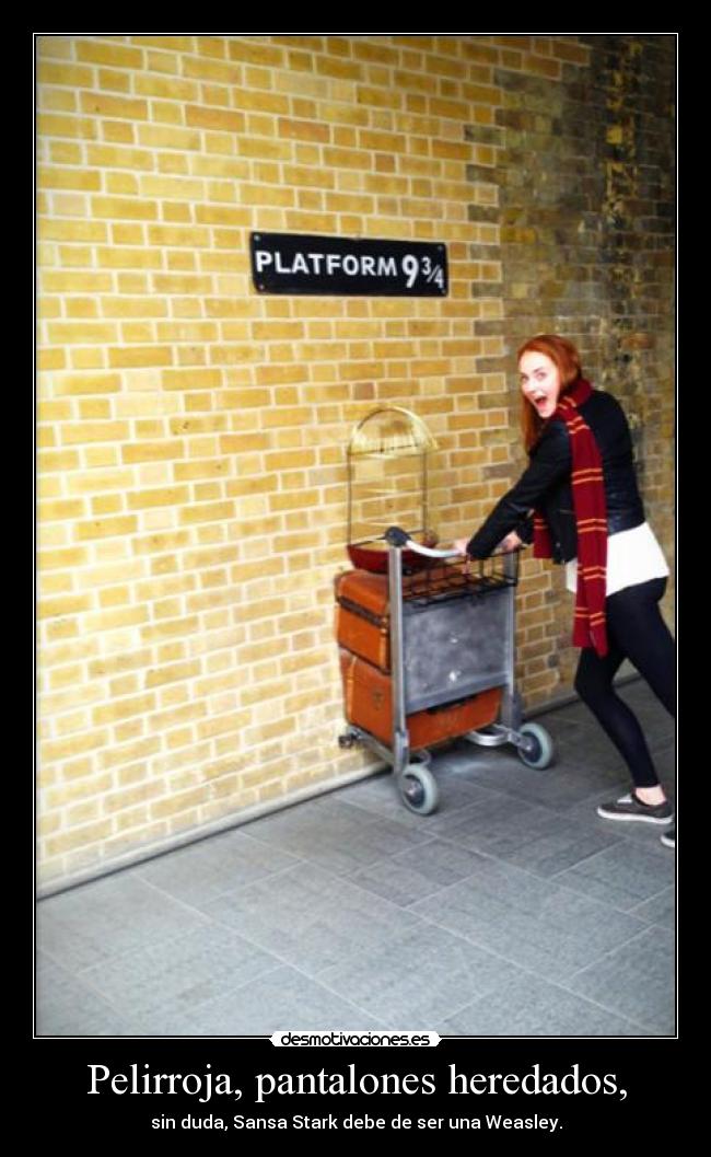 carteles sansa stark weasley anden9y3cuartos mis hijos llamaran arya yarry desmotivaciones
