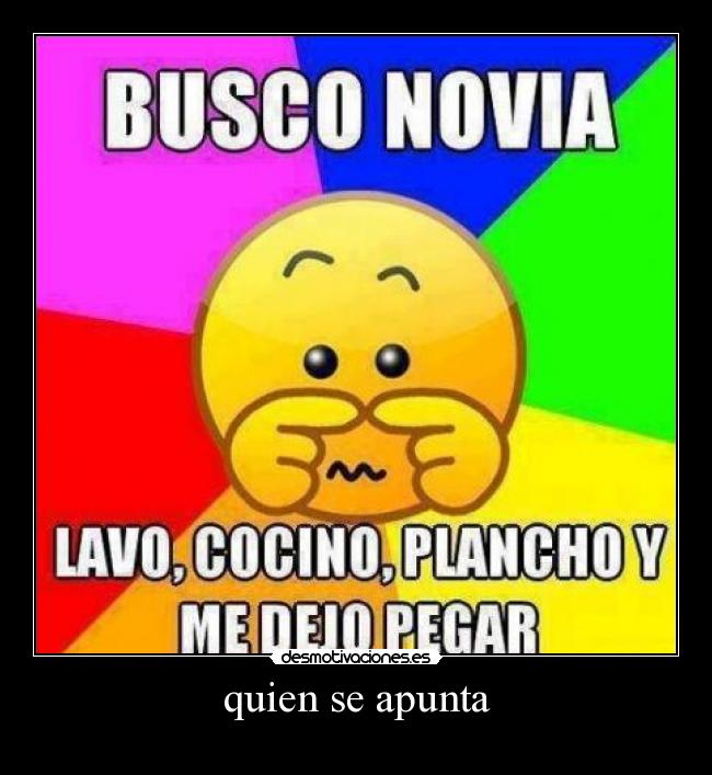quien se apunta -