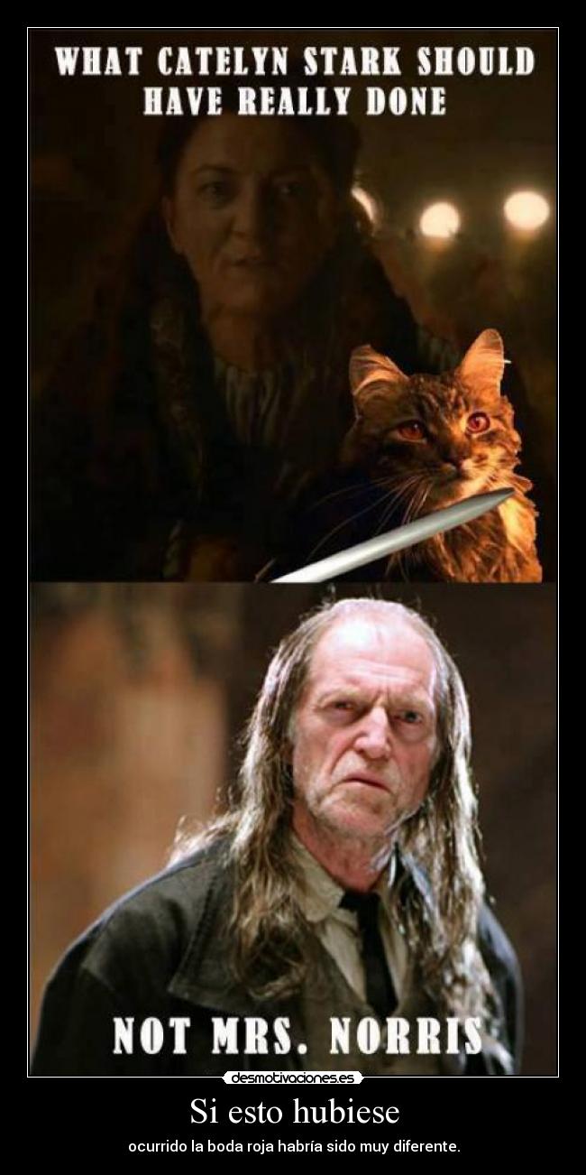 carteles catelyn tully stark walder frey mis hijos llamaran arya arry desmotivaciones