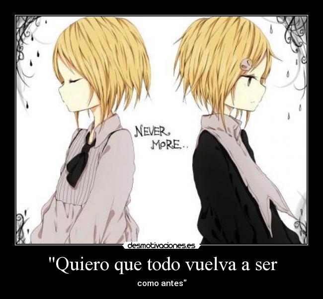 carteles len rin kagamine vocaloid never more tumblr favim love desmotivaciones desmotivaciones