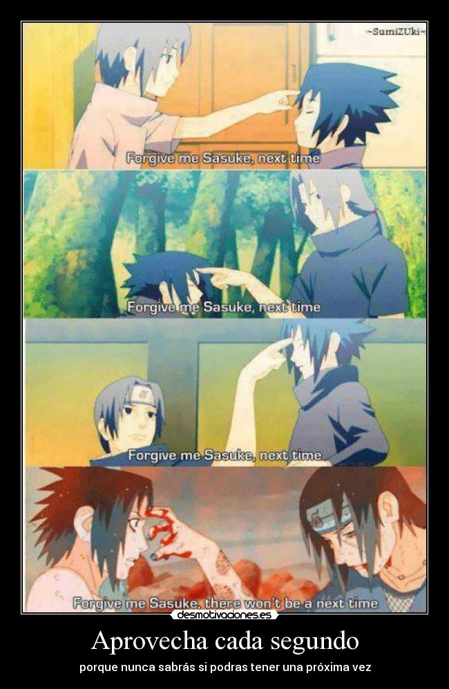 carteles itachi sasuke desmotivaciones