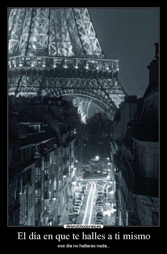 El día en que te halles a ti mismo -