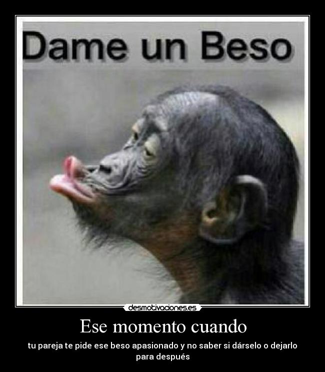 carteles beso desmotivaciones