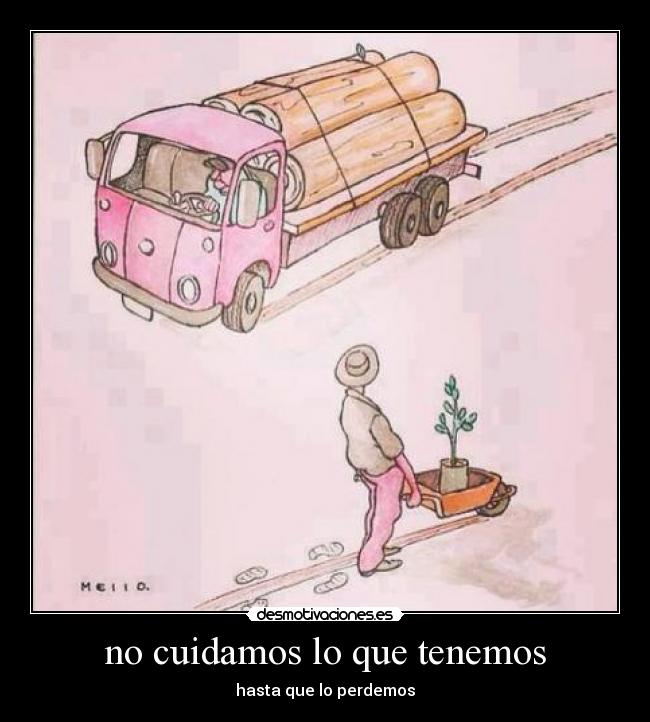 no cuidamos lo que tenemos - hasta que lo perdemos
