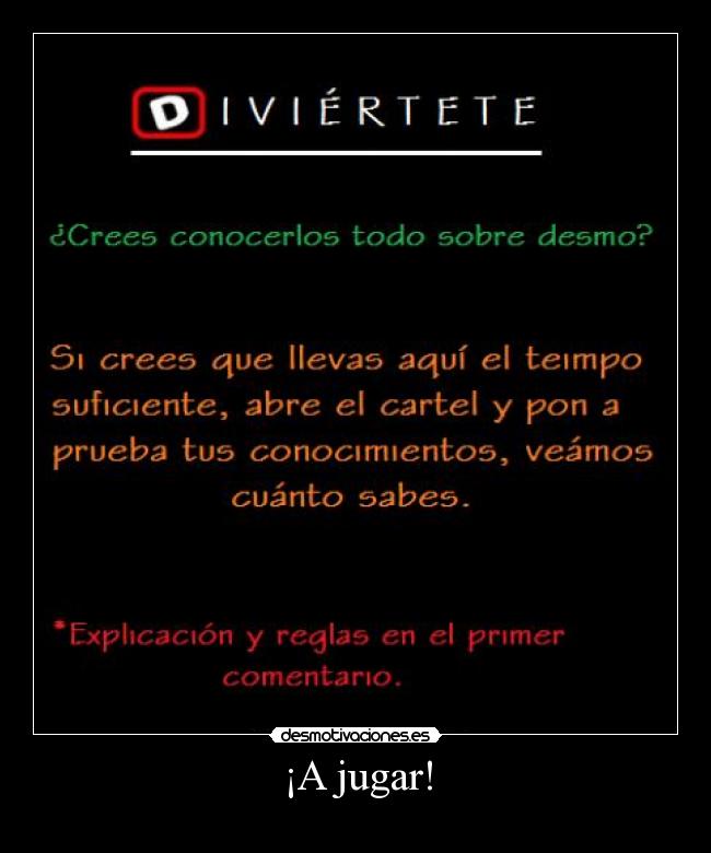¡A jugar! -