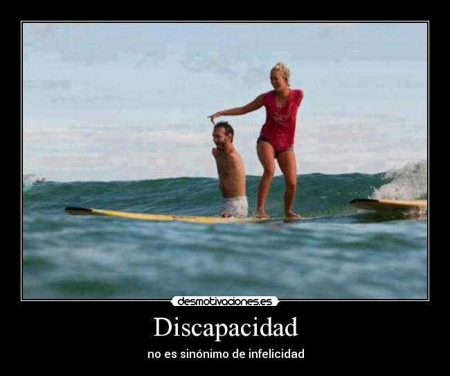 Discapacidad - no es sinónimo de infelicidad