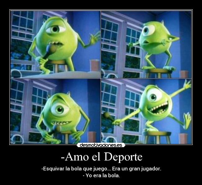 carteles mike wazowski bromas risas desmotivaciones