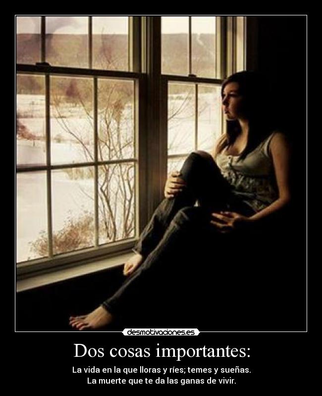 Dos cosas importantes: -