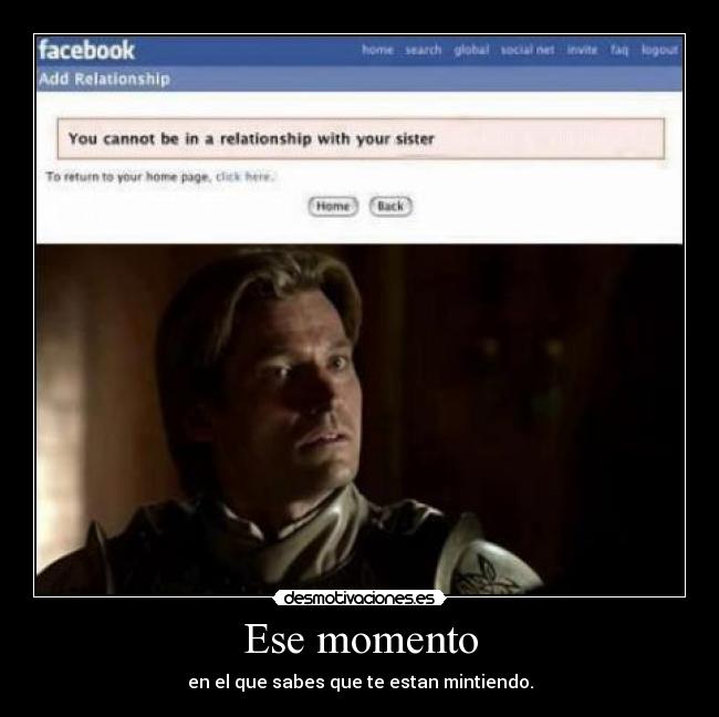 carteles jaime lannister incesto incest twincest hija llamara arya desmotivaciones