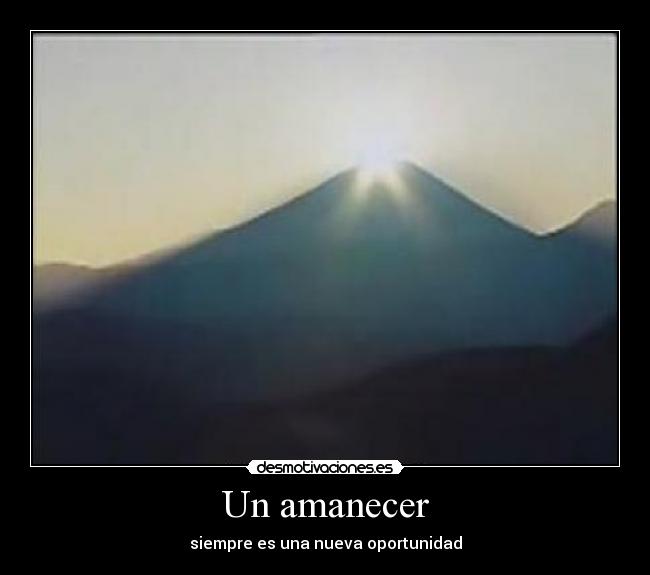 Un amanecer -