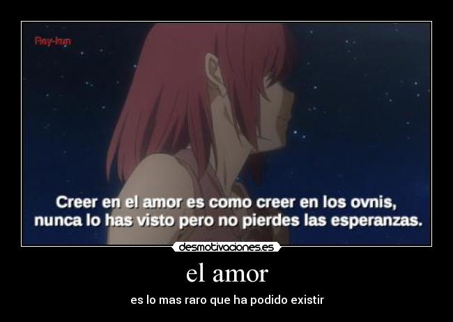 el amor -
