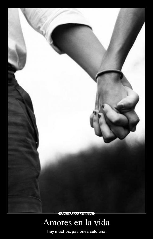 Amores en la vida - hay muchos, pasiones solo una.