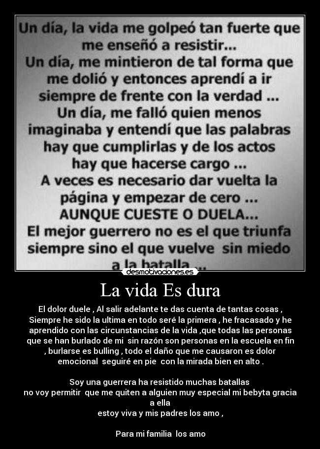 La vida Es dura -