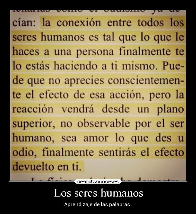 Los seres humanos -