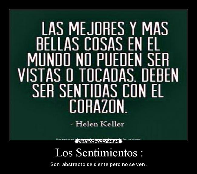 Los Sentimientos : -