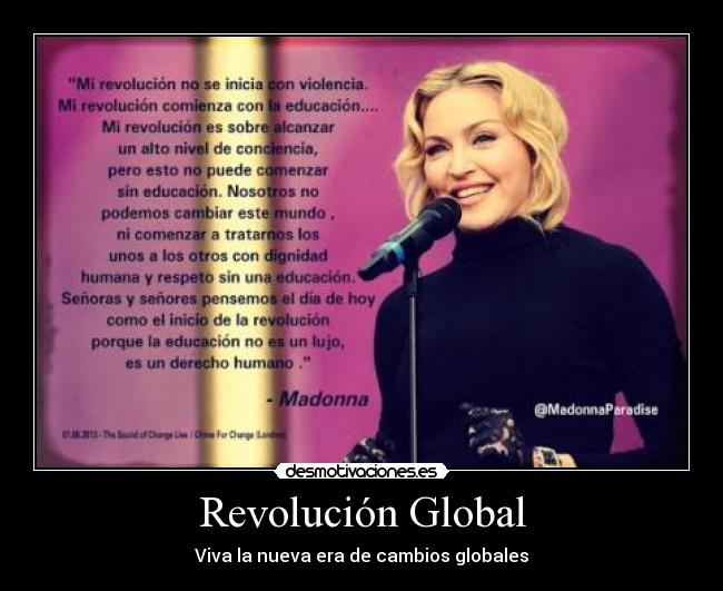Revolución Global - Viva la nueva era de cambios globales