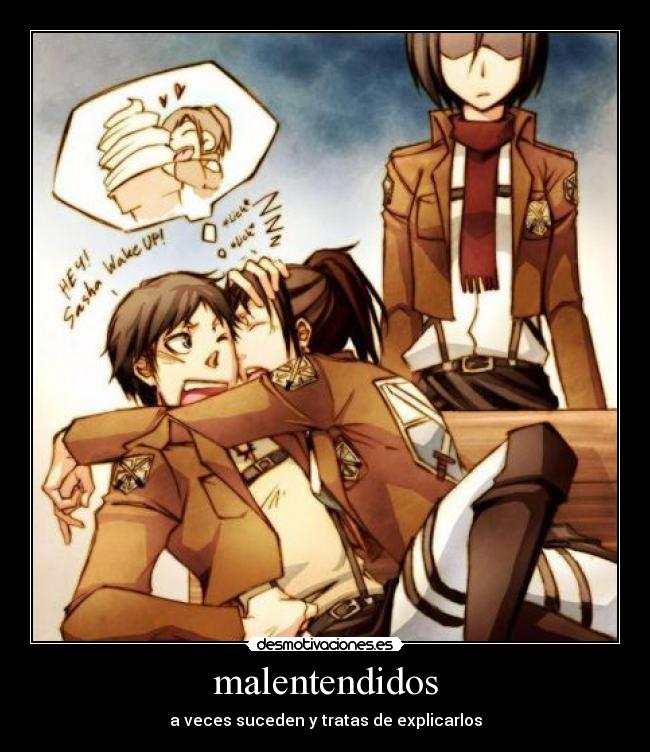 malentendidos - a veces suceden y tratas de explicarlos