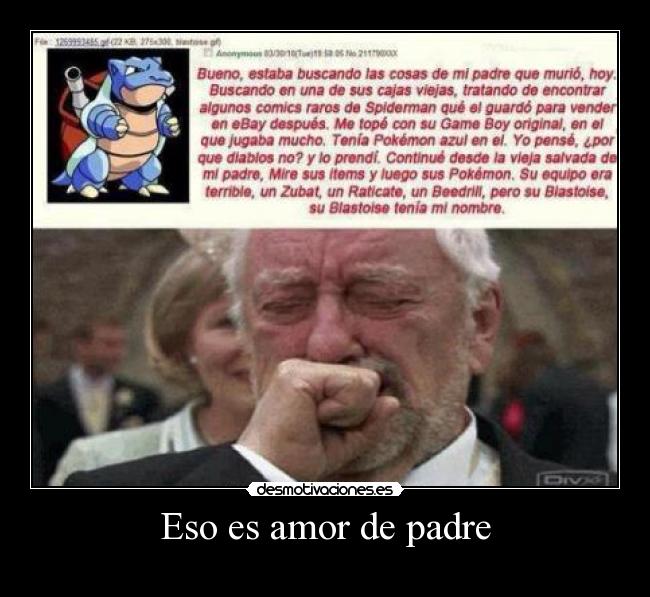 Eso es amor de padre -