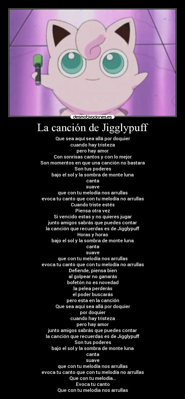 La canción de Jigglypuff -