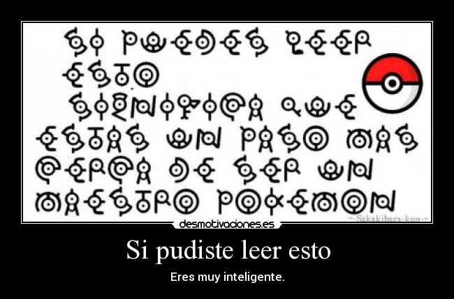 carteles pokemon anime anime otaku unown pokemon inteligente leer lectura desmotivaciones