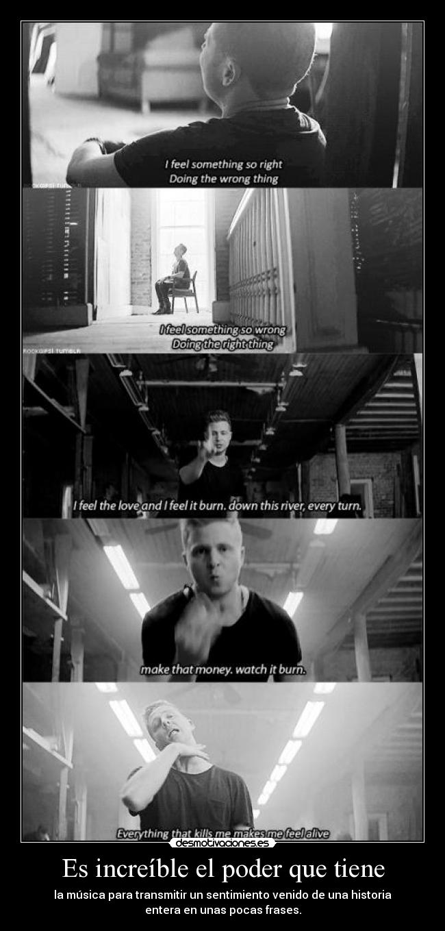Es increíble el poder que tiene - la música para transmitir un sentimiento venido de una historia
entera en unas pocas frases.