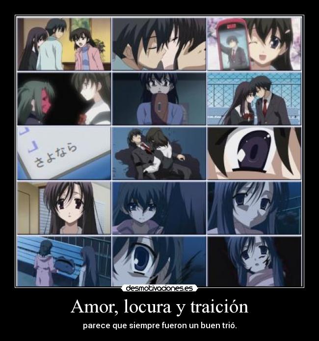 Amor, locura y traición - parece que siempre fueron un buen trió.