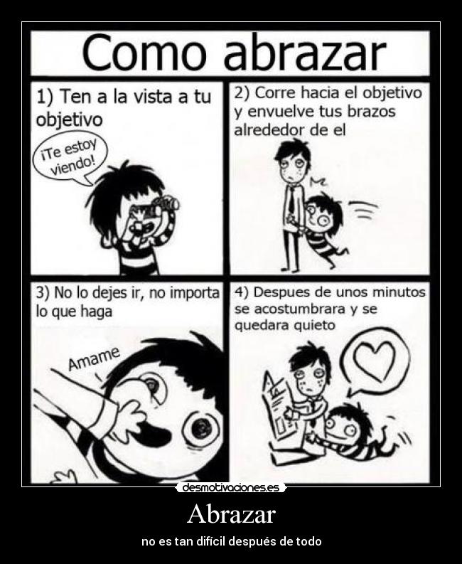 Abrazar - no es tan difícil después de todo