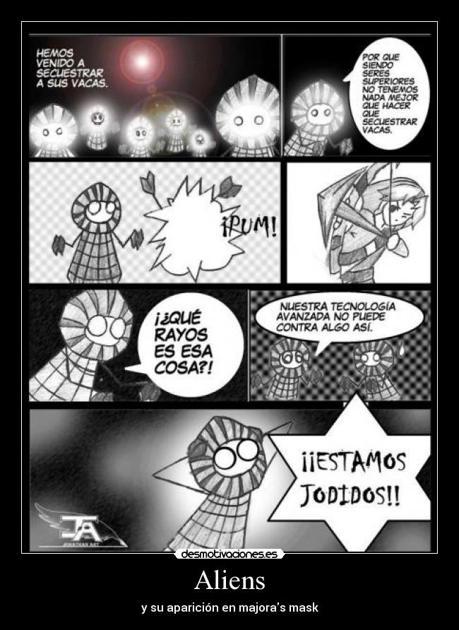 Aliens - y su aparición en majoras mask