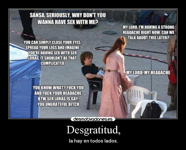 carteles tyrion lannister sansa stark hija llamara arya desmotivaciones