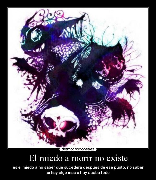 carteles miedo muerte desmotivaciones