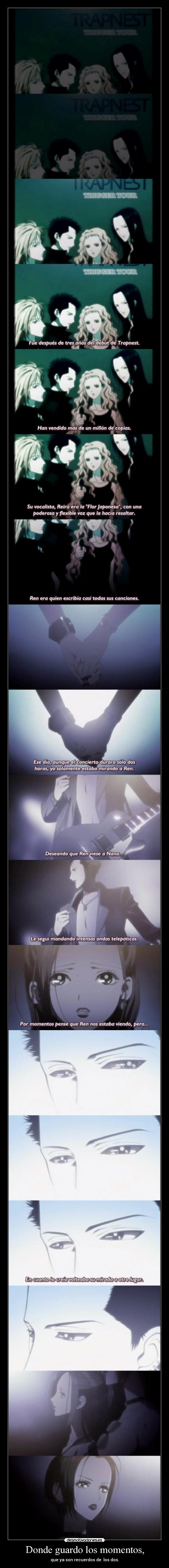 carteles anime nana concierto trapnest ren nana hachiko desmotivaciones