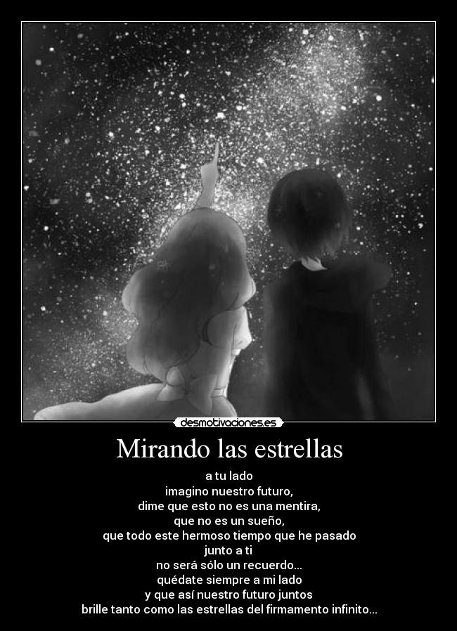 Mirando las estrellas -