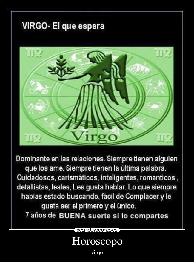 Horoscopo - virgo