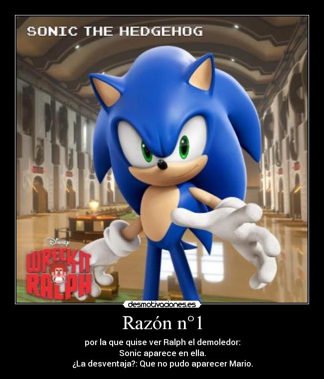 carteles sonic videojuegos ralpheldemoledor pelicula razon desmotivaciones