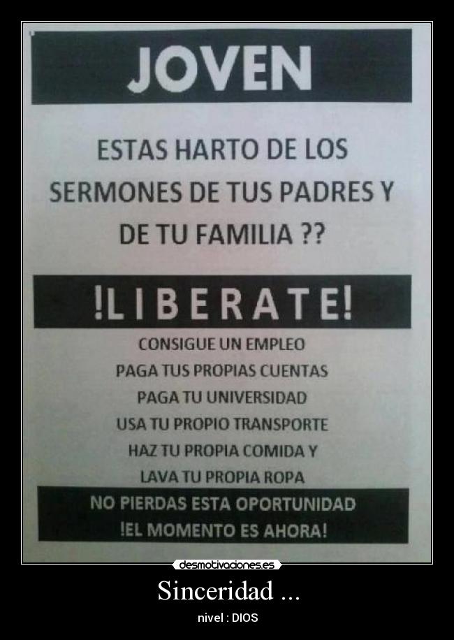 Sinceridad ... - 