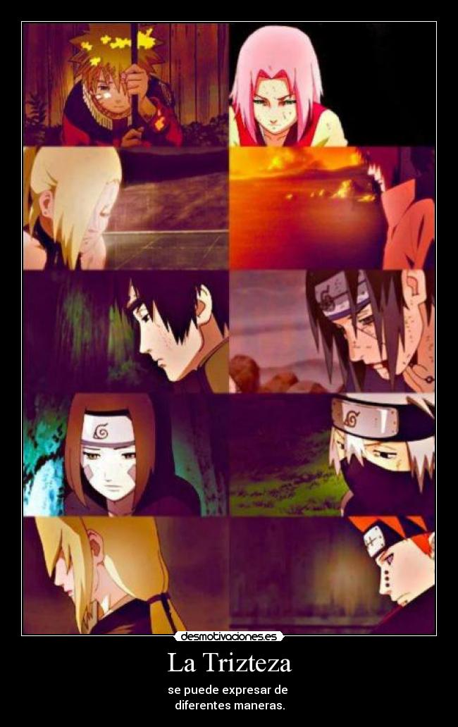 carteles rin tsunade pain kakashi itachi naruto sakura sasuke desmotivaciones