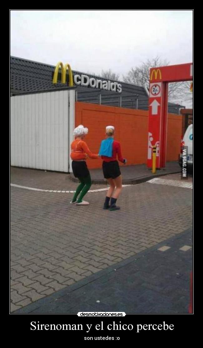 Sirenoman y el chico percebe - son ustedes :o