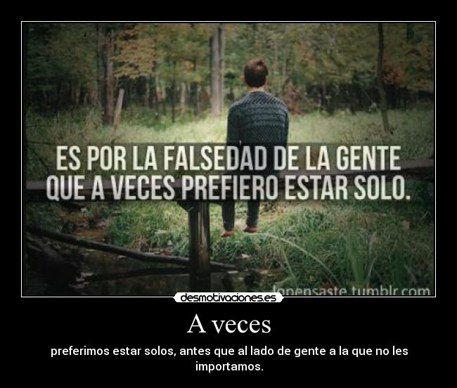 A veces -
