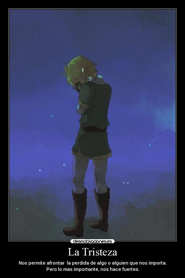 carteles tristeza thelegendofzelda link tloz desmotivaciones