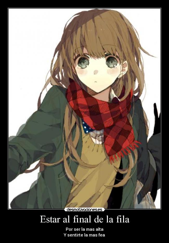 Estar al final de la fila -