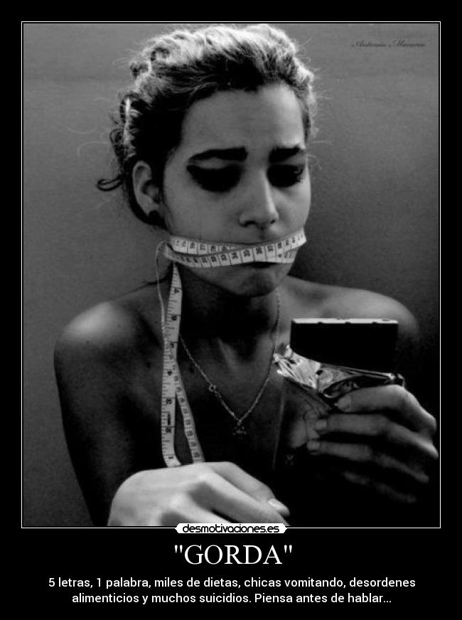 carteles anorexia desmotivaciones