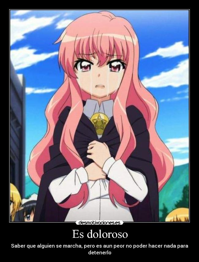 carteles zero tsukaima anime louise amor desmotivaciones