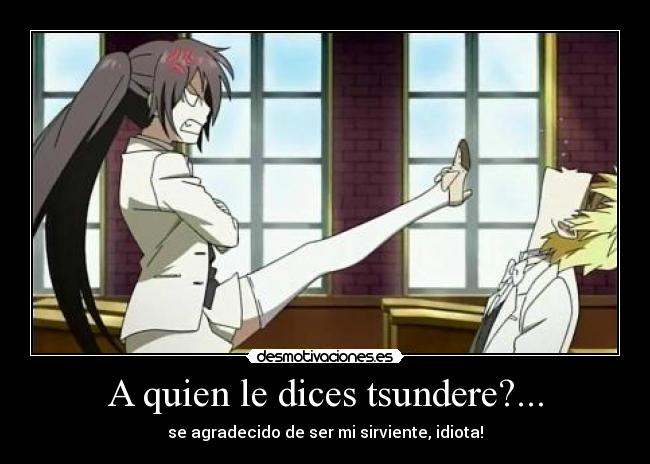 A quien le dices tsundere?... -