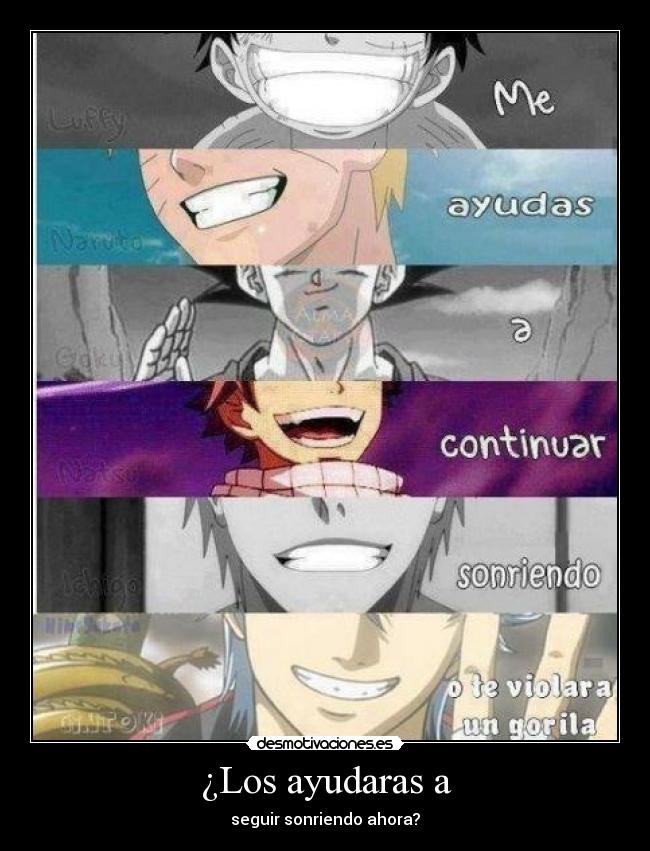 carteles anime desmotivaciones