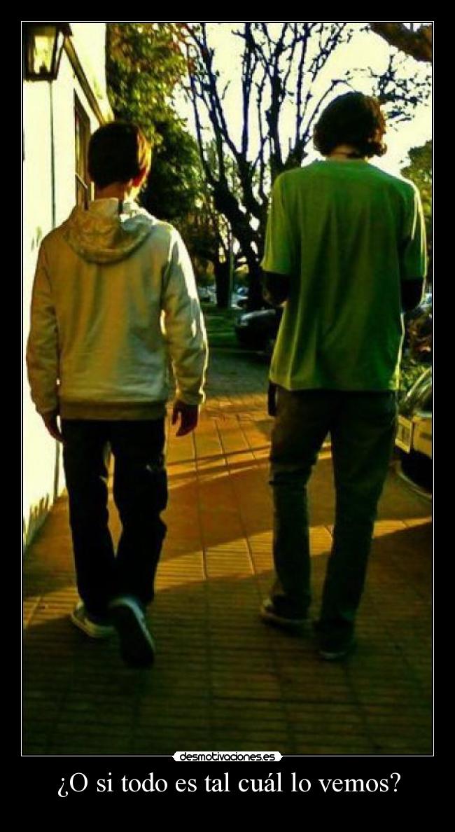 ¿O si todo es tal cuál lo vemos? -