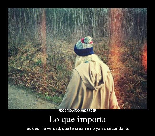 Lo que importa -