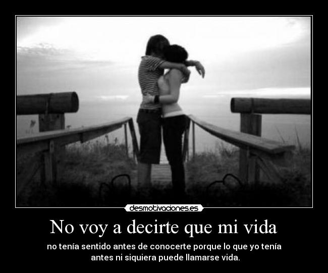 No voy a decirte que mi vida - 